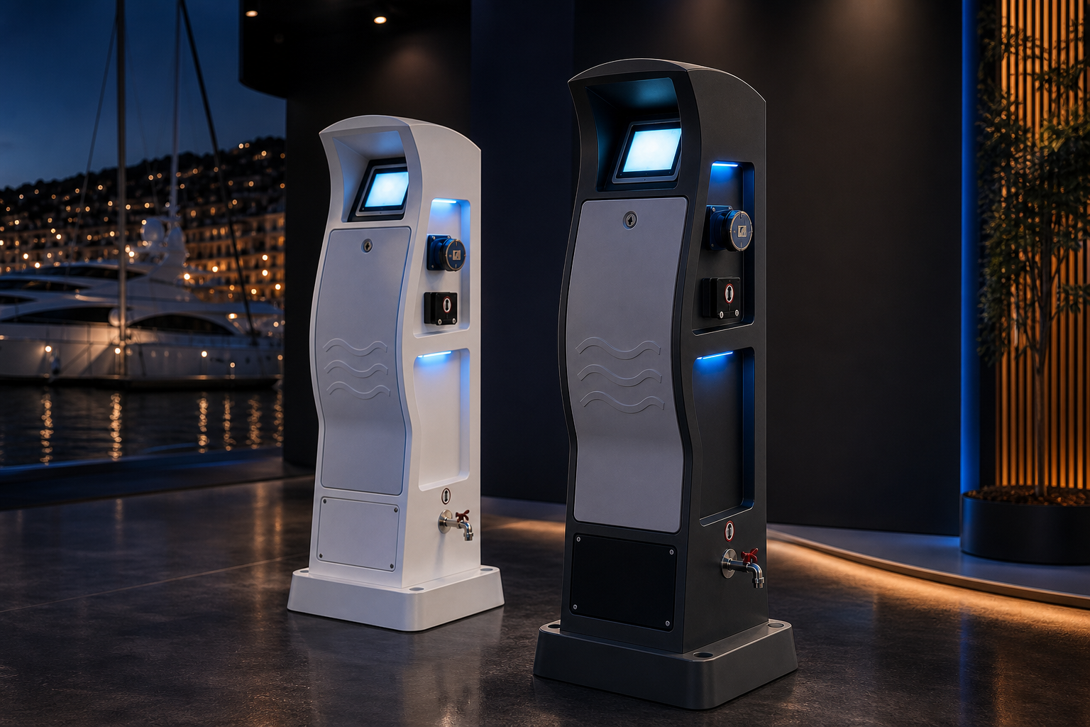 METSTRADE fuarında sergilenen Suv Pedestal pedestalları